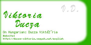 viktoria ducza business card